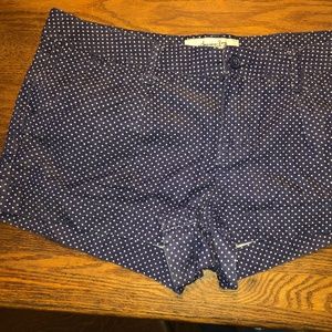 Blue and White Polka Dot Shorts